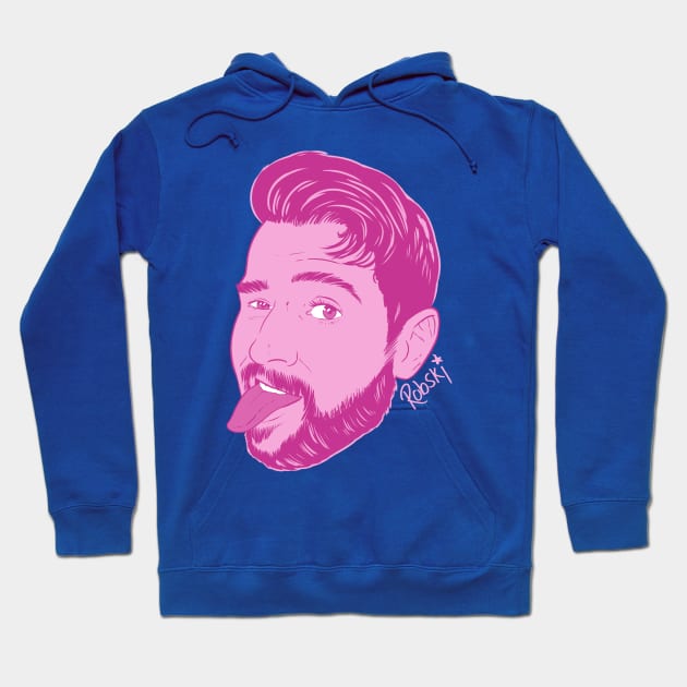 Dan stick your... tongue out! - pink Hoodie by RobskiArt